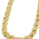 cadena bañada en oro