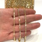 cadena bañada en oro