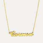 cadena de oro con nombre