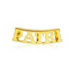 cadena de oro con nombre