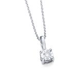 colgante diamante solitario