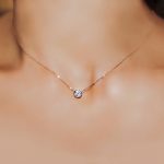 colgante diamante solitario