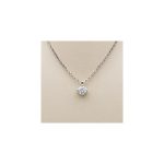 colgante diamante solitario