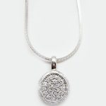 colgante oro blanco