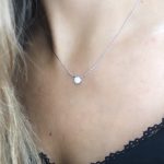 colgante oro blanco