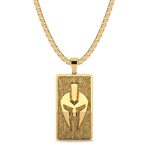 colgante oro hombre