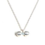 colgante plata hombre