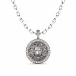 colgante plata hombre