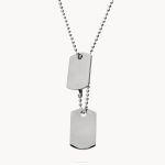 colgante plata hombre