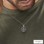 colgante plata hombre