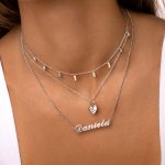 collar con nombre plata