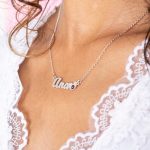 collar con nombre plata