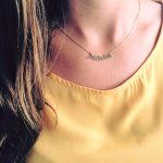 collar con nombre plata