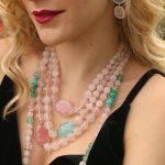collar cuarzo rosa