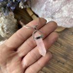 collar cuarzo rosa