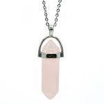 collar cuarzo rosa