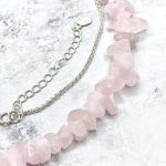 collar cuarzo rosa