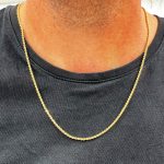 collar de oro hombre