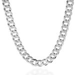 collar de plata hombre