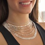collar de plata mujer