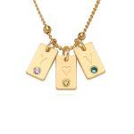 collar inicial oro