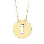 collar inicial oro