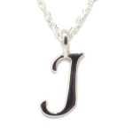 collar inicial plata