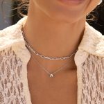 collar inicial plata