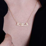 collar nombre oro