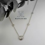 collar oro blanco