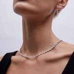 collar oro blanco